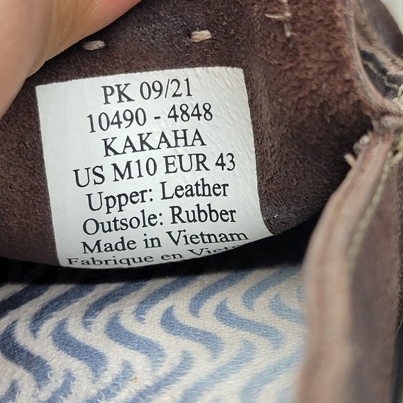 Olukai Kakaha Mens 10 Brown Leather Slip On Shoes Casual Comfort 10490-4848 main image 7